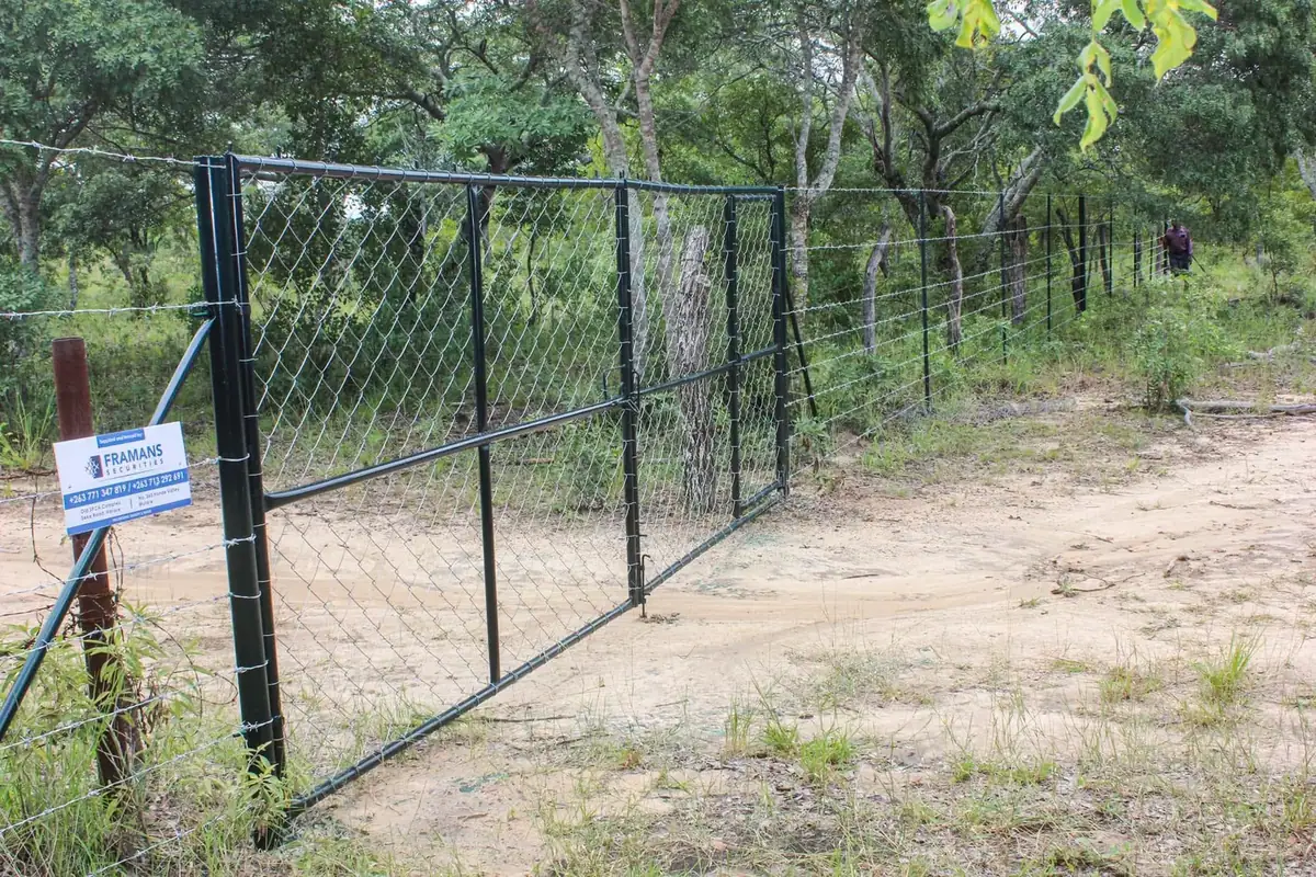 Completed security entrance gate installation by Framans Securities